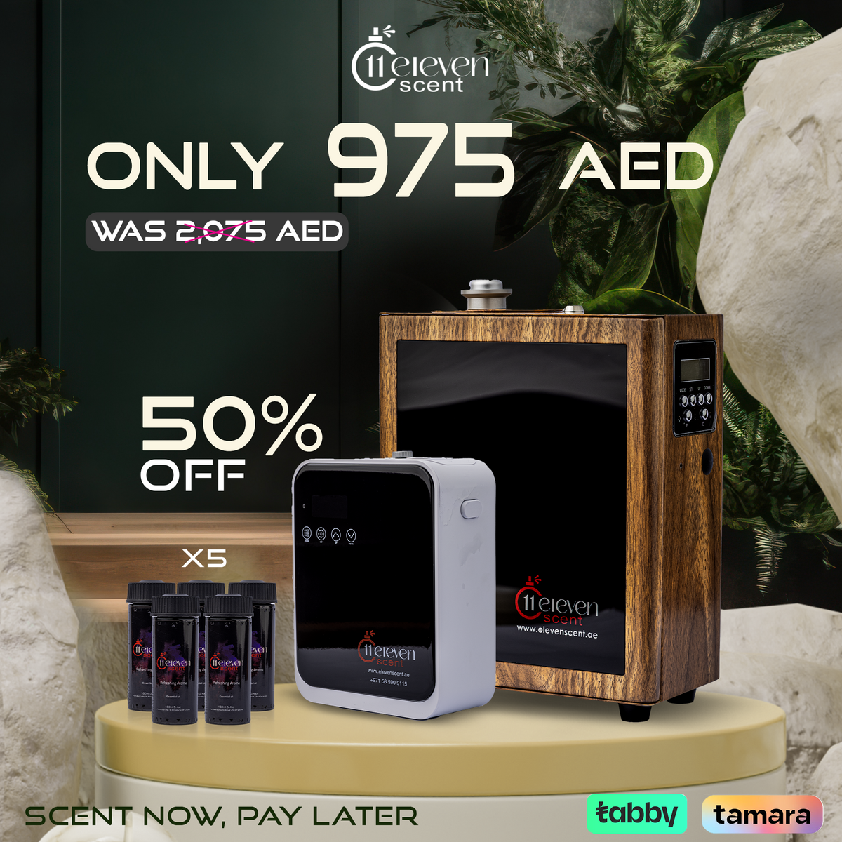 A3 Diffuser + QT Diffuser + 5X Aroma Oil 160ml